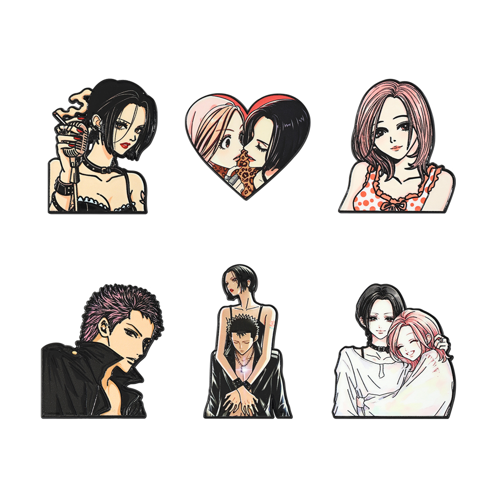 Nana Anime Merchandise - Vintage Punk Style Manga Girls Enamel