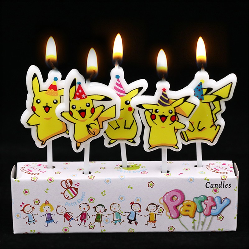5pcs/lot Pokemon Birthday Cake - Pokemon Anime Merchandise review and price