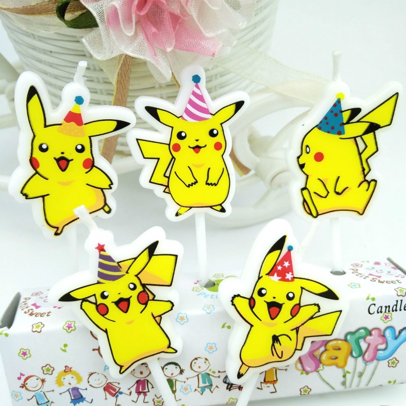 5pcs/lot Pokemon Birthday Cake - Pokemon Anime Merchandise review and price