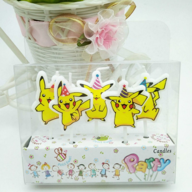 5pcs/lot Pokemon Birthday Cake - Pokemon Anime Merchandise review and price