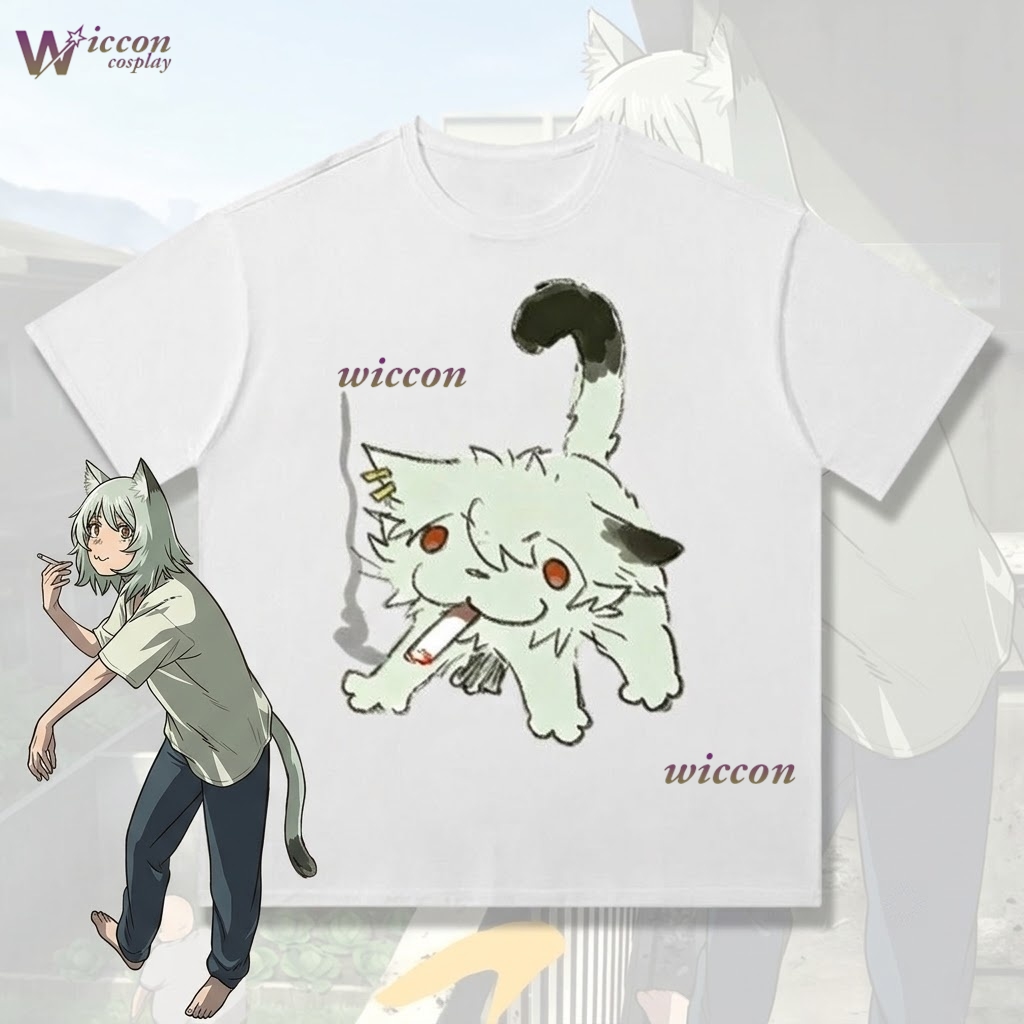 YesOk Chainsmoker Cat Yaniko S - Anime Merchandise T-Shirts review and price