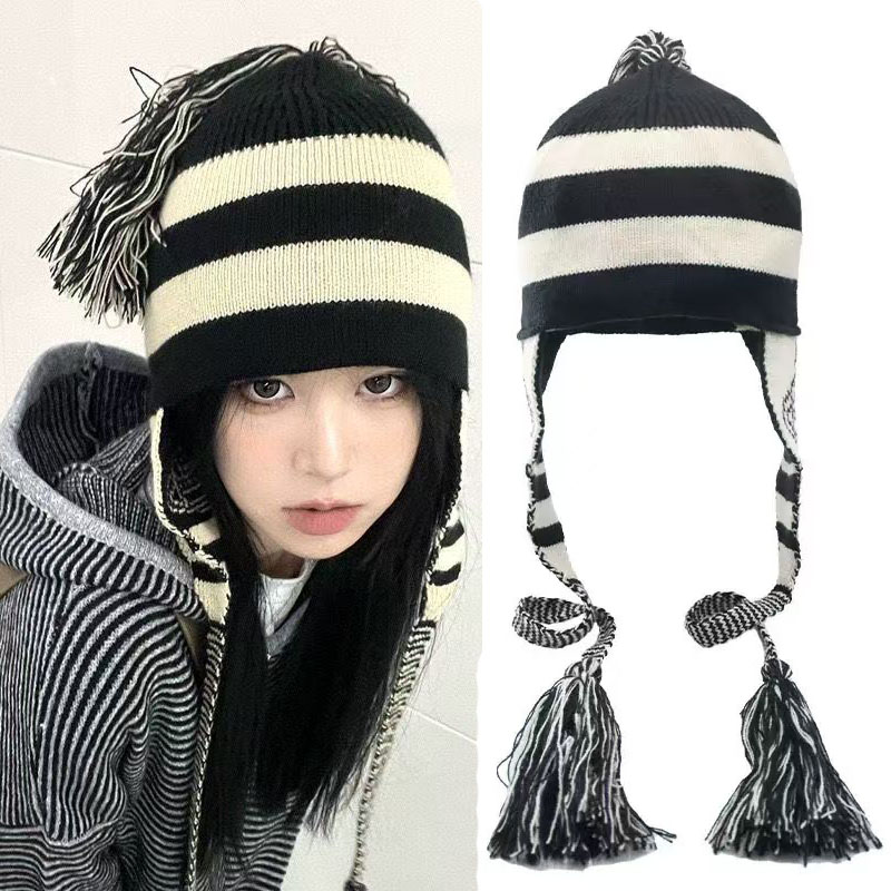 Anime NANA Hat Stripe Tassel E - Nana Anime Merchandise review and price