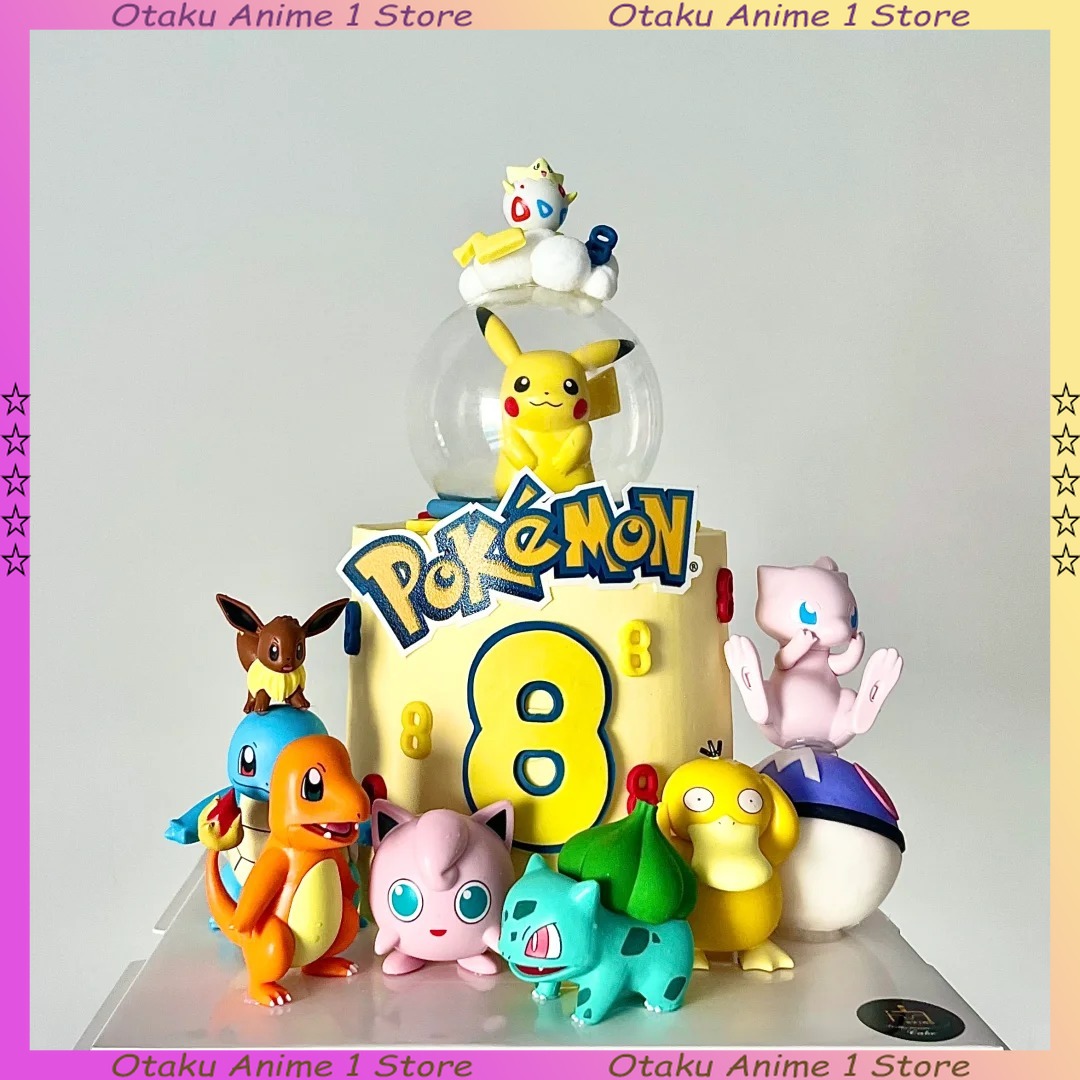 13PCS/SET Pikachu Cake Topper  - Pokemon Anime Merchandise review and price