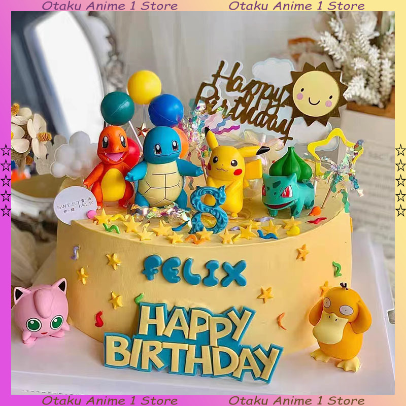 13PCS/SET Pikachu Cake Topper  - Pokemon Anime Merchandise review and price
